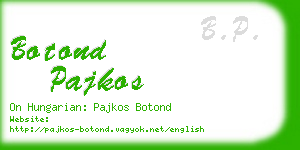 botond pajkos business card